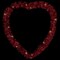 Northlight LED lighted Tinsel Heart Valentine's Day Window Silhouette - 25.25" - Red